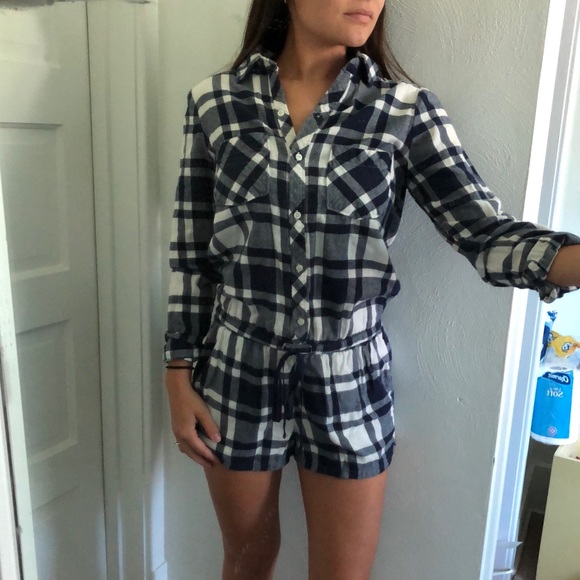 aerie Other - Checkered Romper